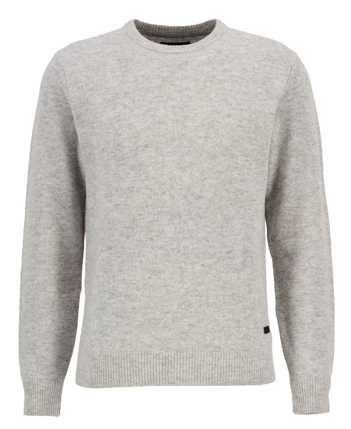 Essential Patch Crew Neck Wool Sweater