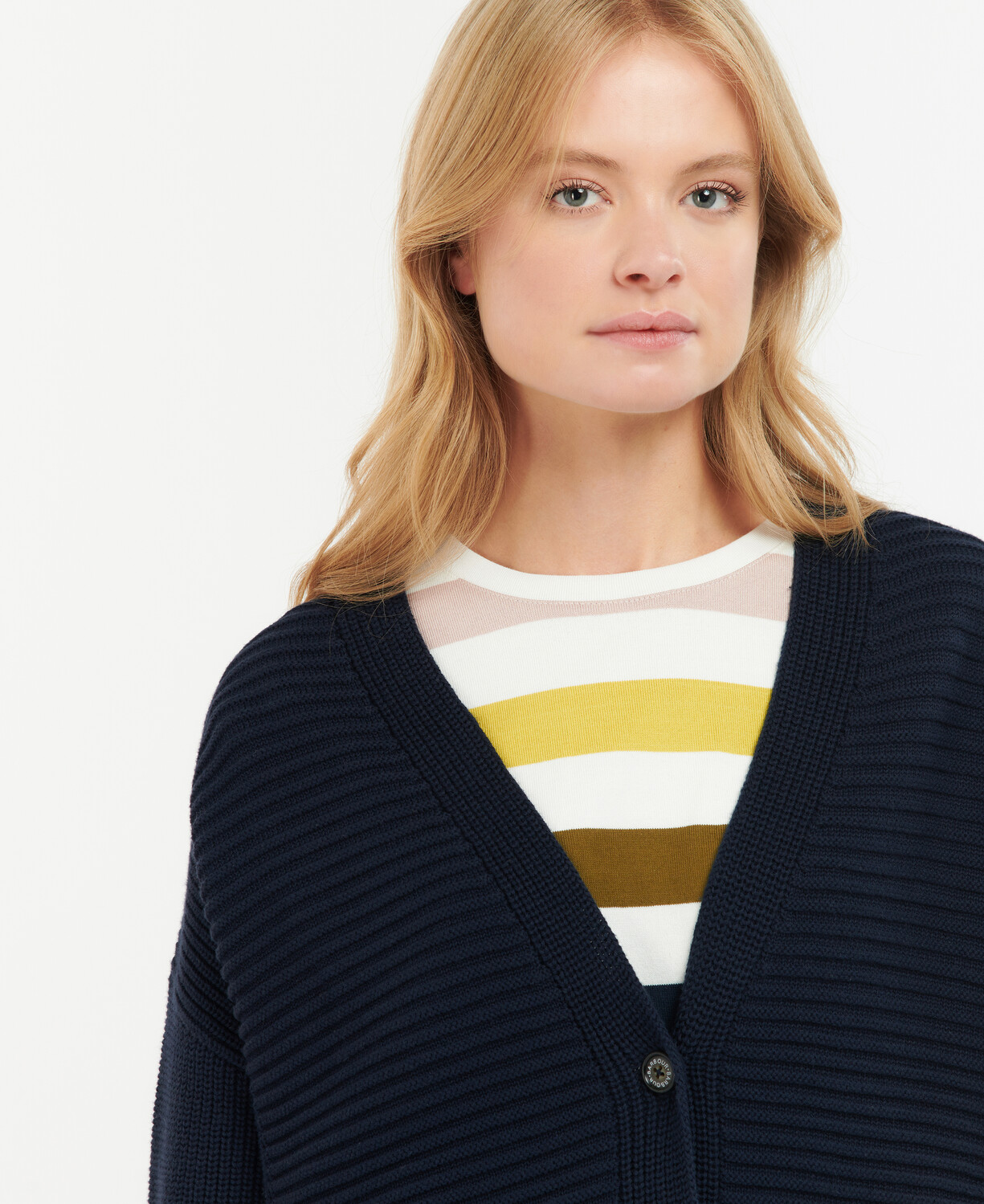 Barbour Stitch Guernsey Button Cardigan