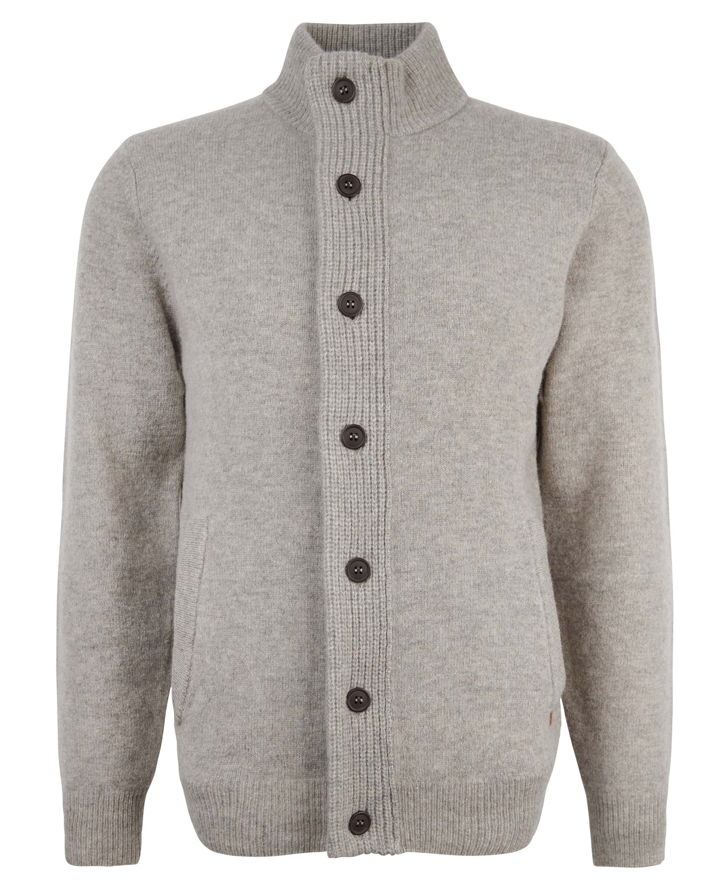 Essential Elbow Patch Zip Through Sweater