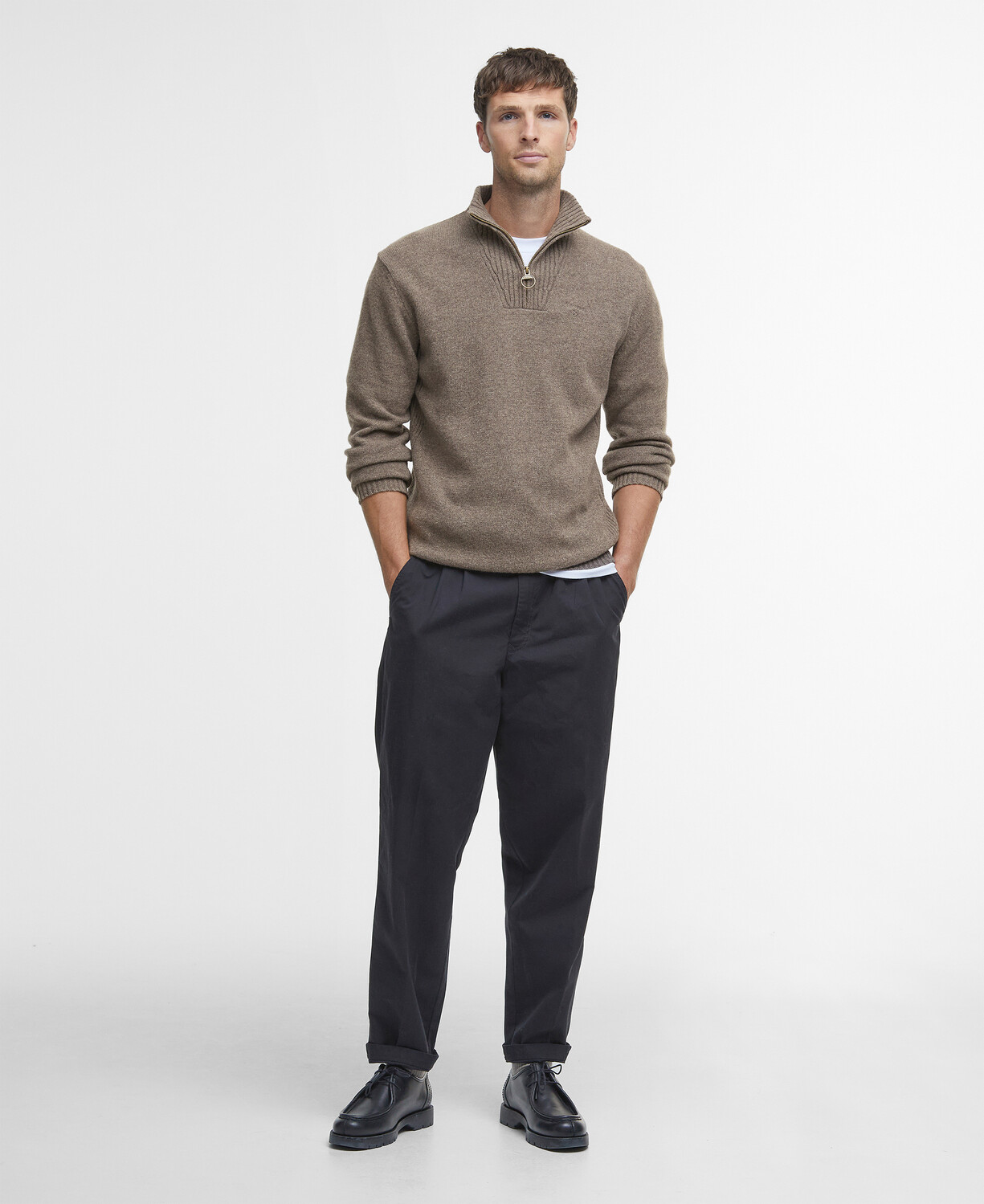 Essential Wool Half Zip Sweater