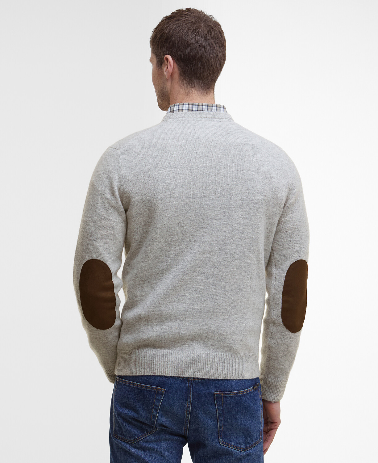 Essential Patch Crew Neck Wool Sweater