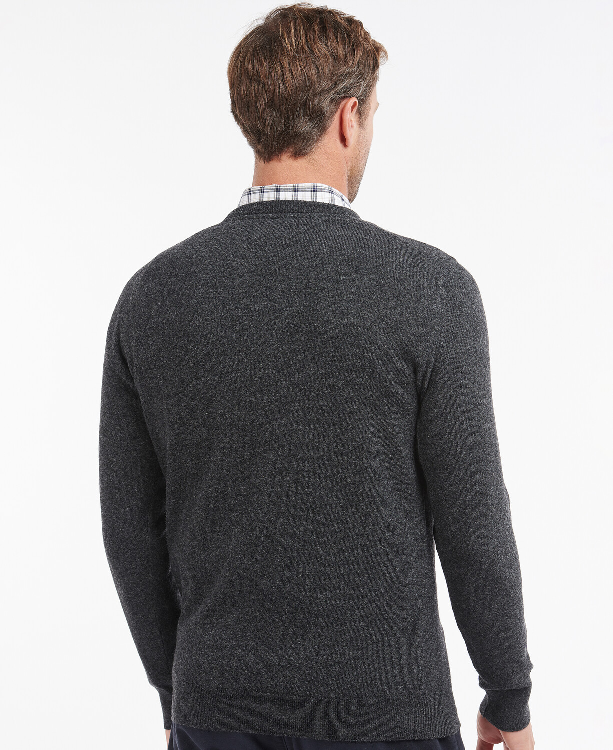 Essential Wool Seaweed V Neck Sweater