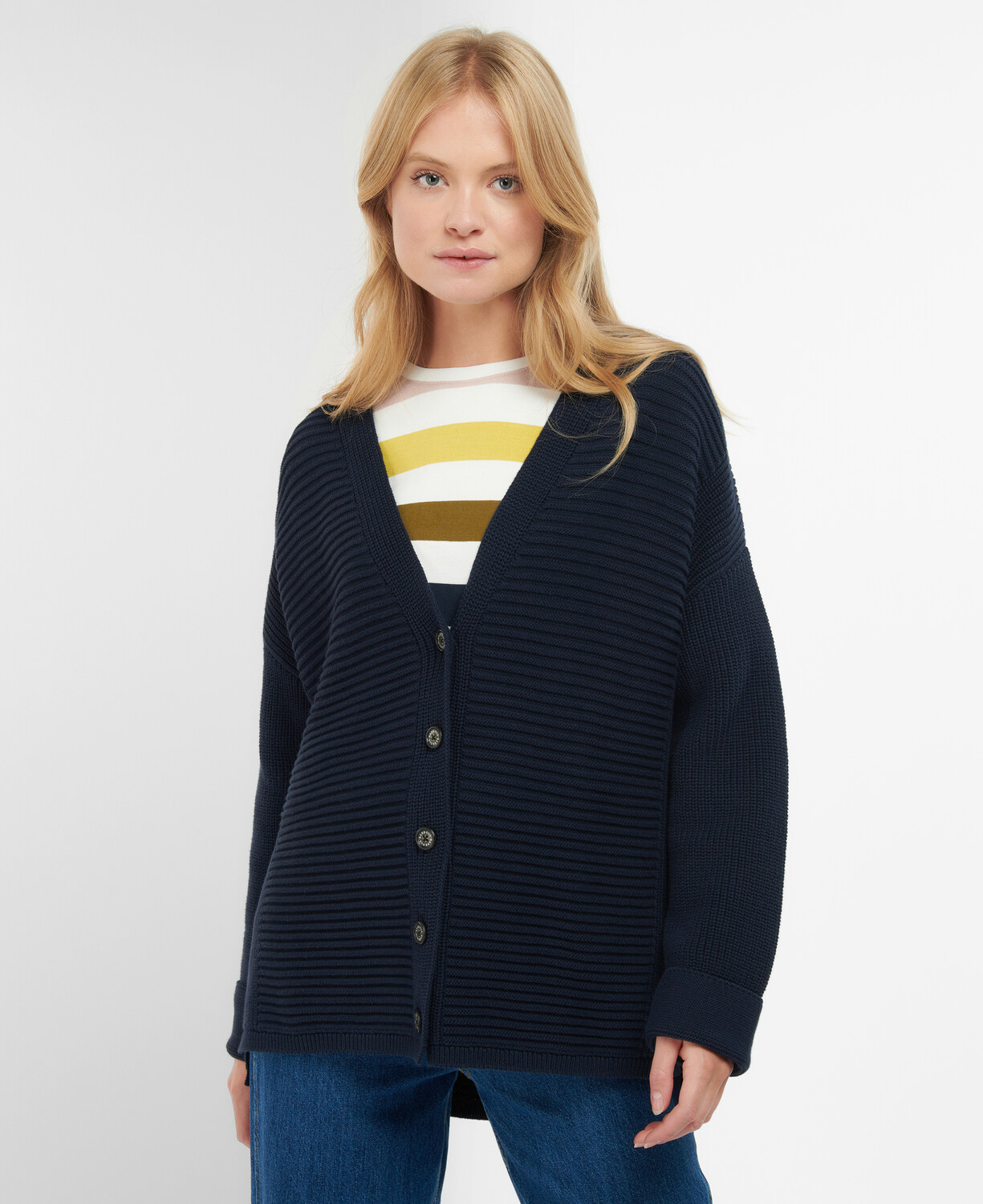 Barbour Stitch Guernsey Button Cardigan