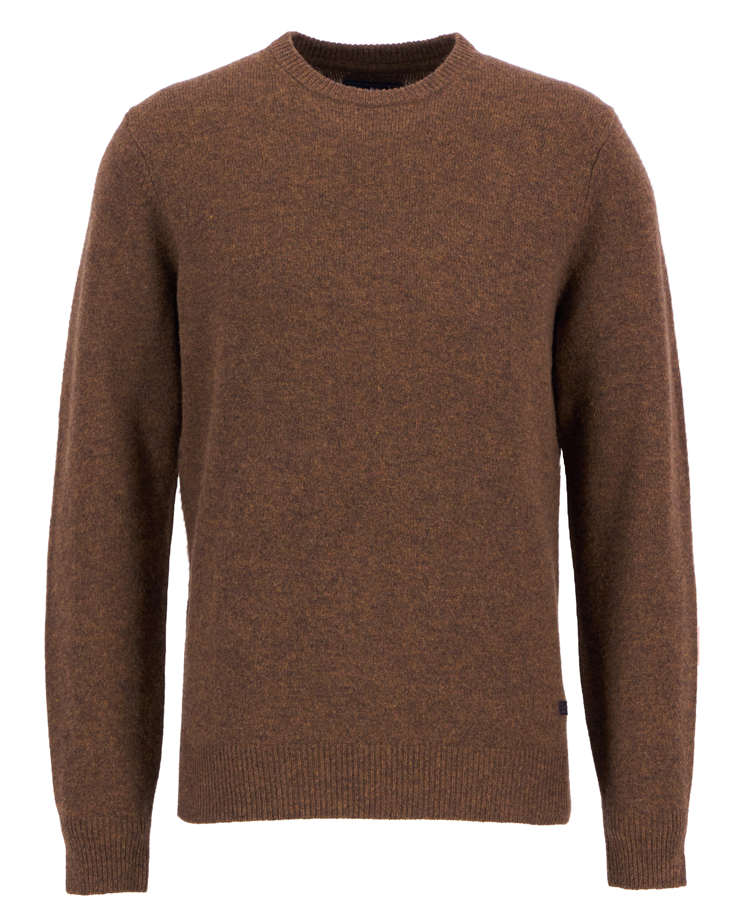 Patch Elbow Crew Neck Sweater