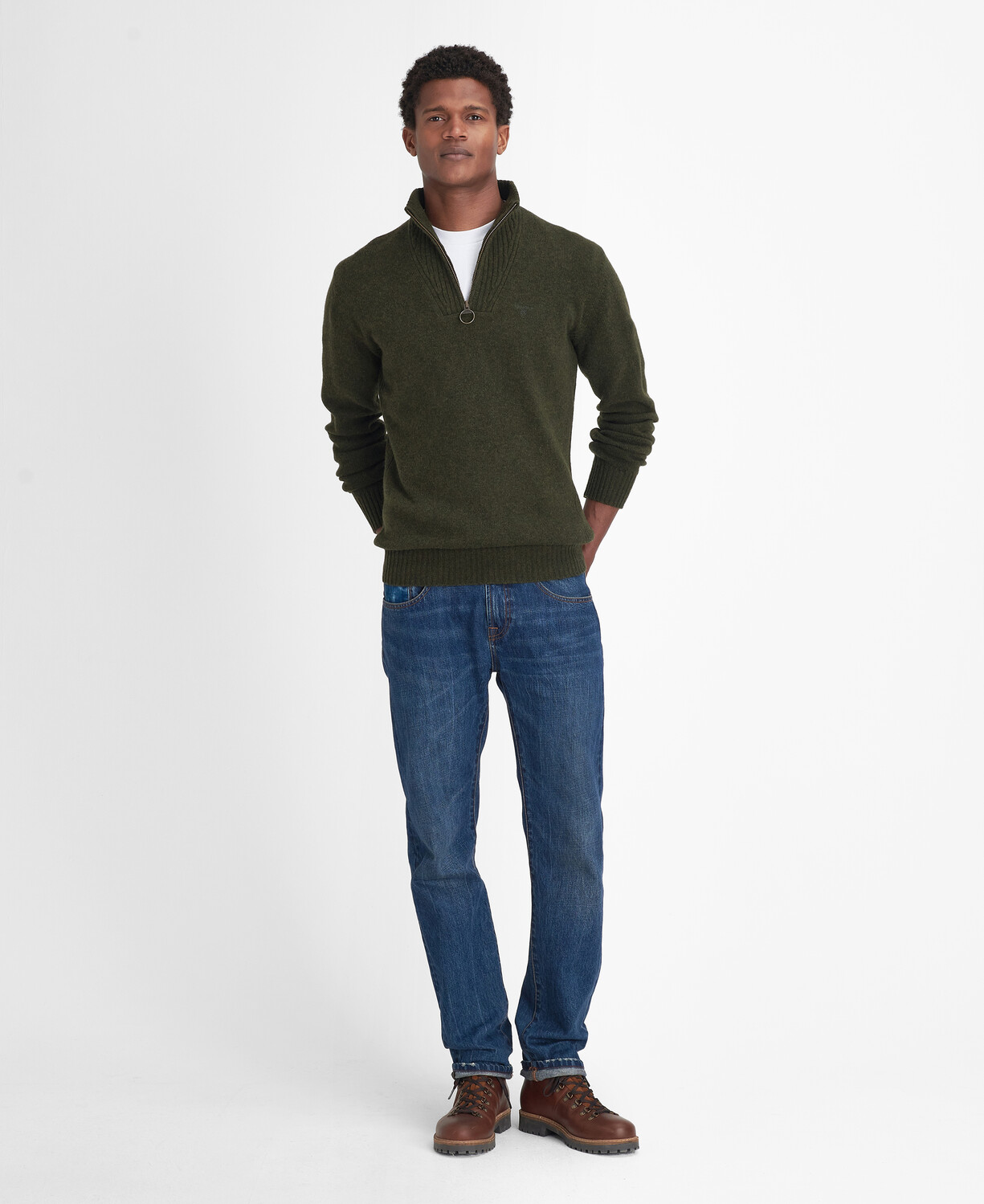 Essential Wool Half Zip Sweater