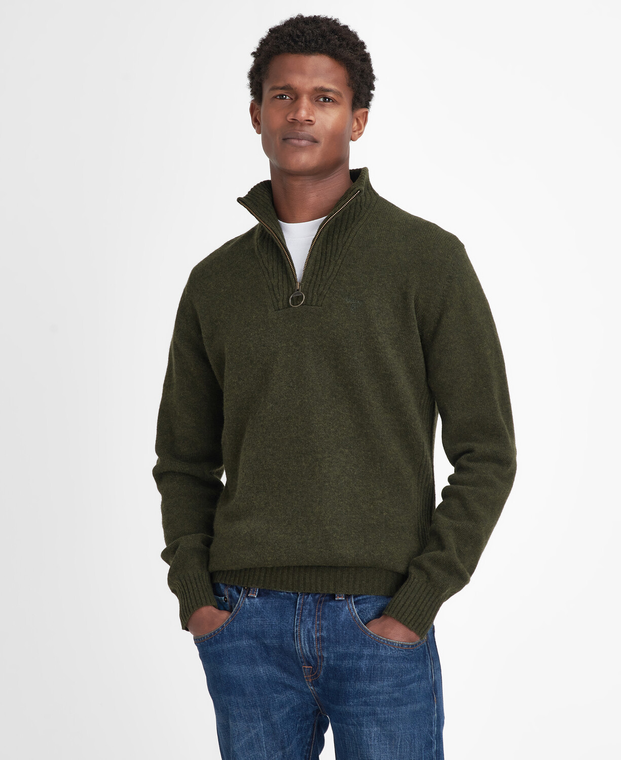 Essential Wool Half Zip Sweater