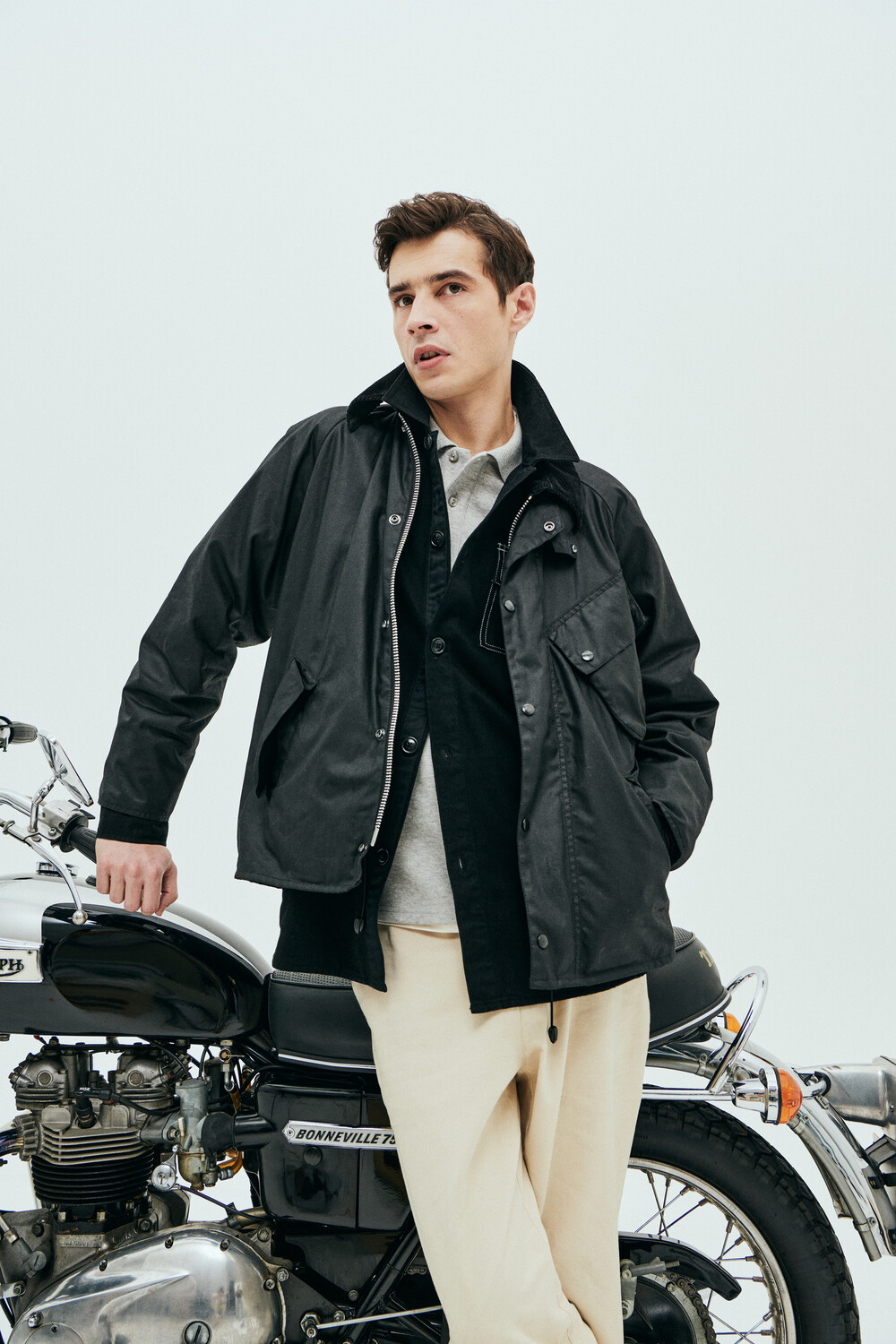  Campera Barbour International A7 Pacemaster Wax 