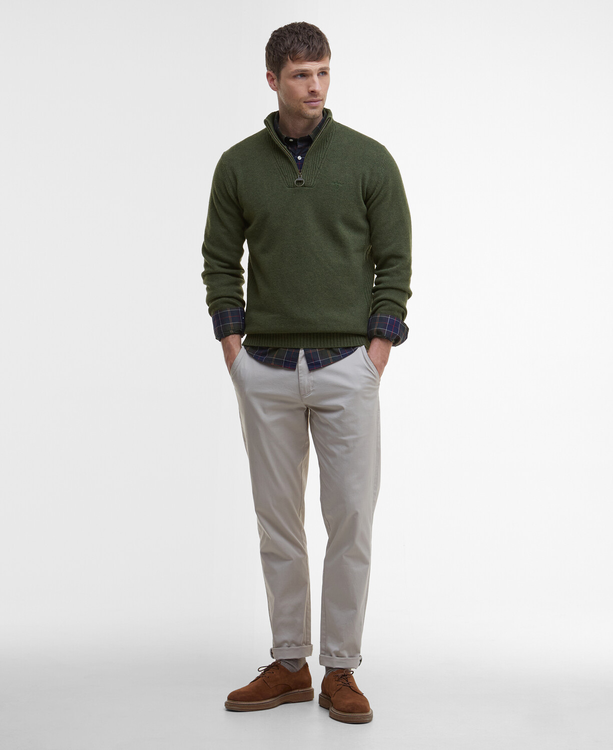 Essential Wool Half Zip Sweater