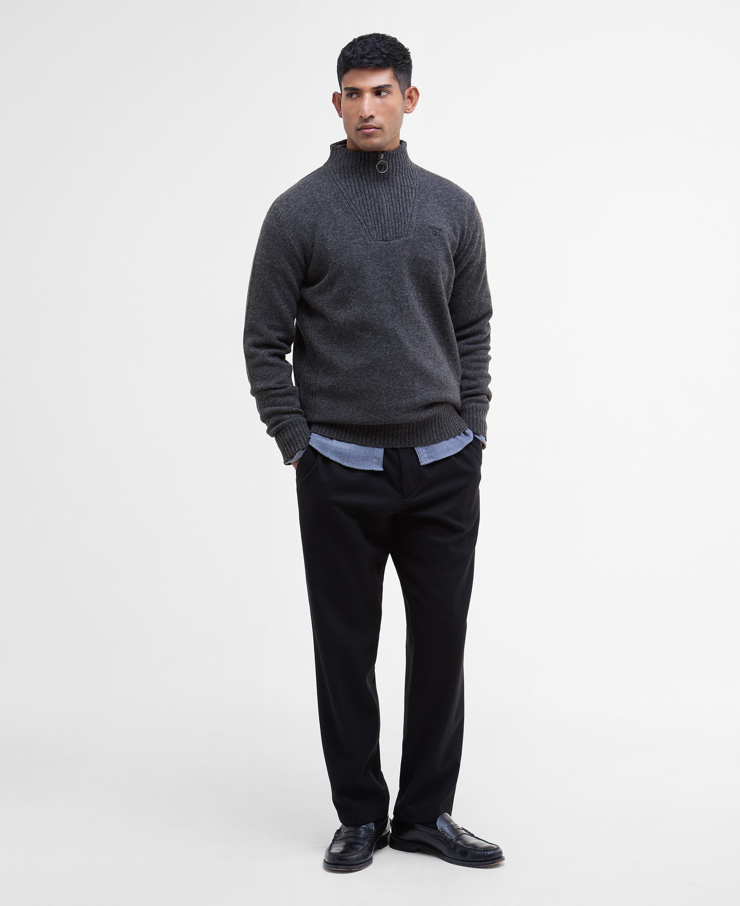 Essential Wool Half Zip Sweater