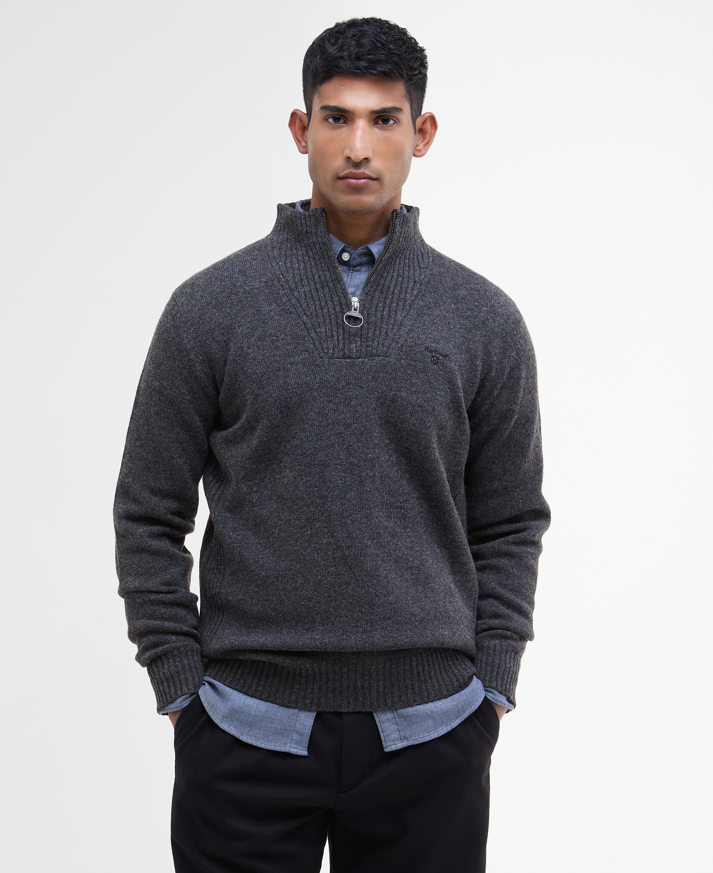 Essential Wool Half Zip Sweater