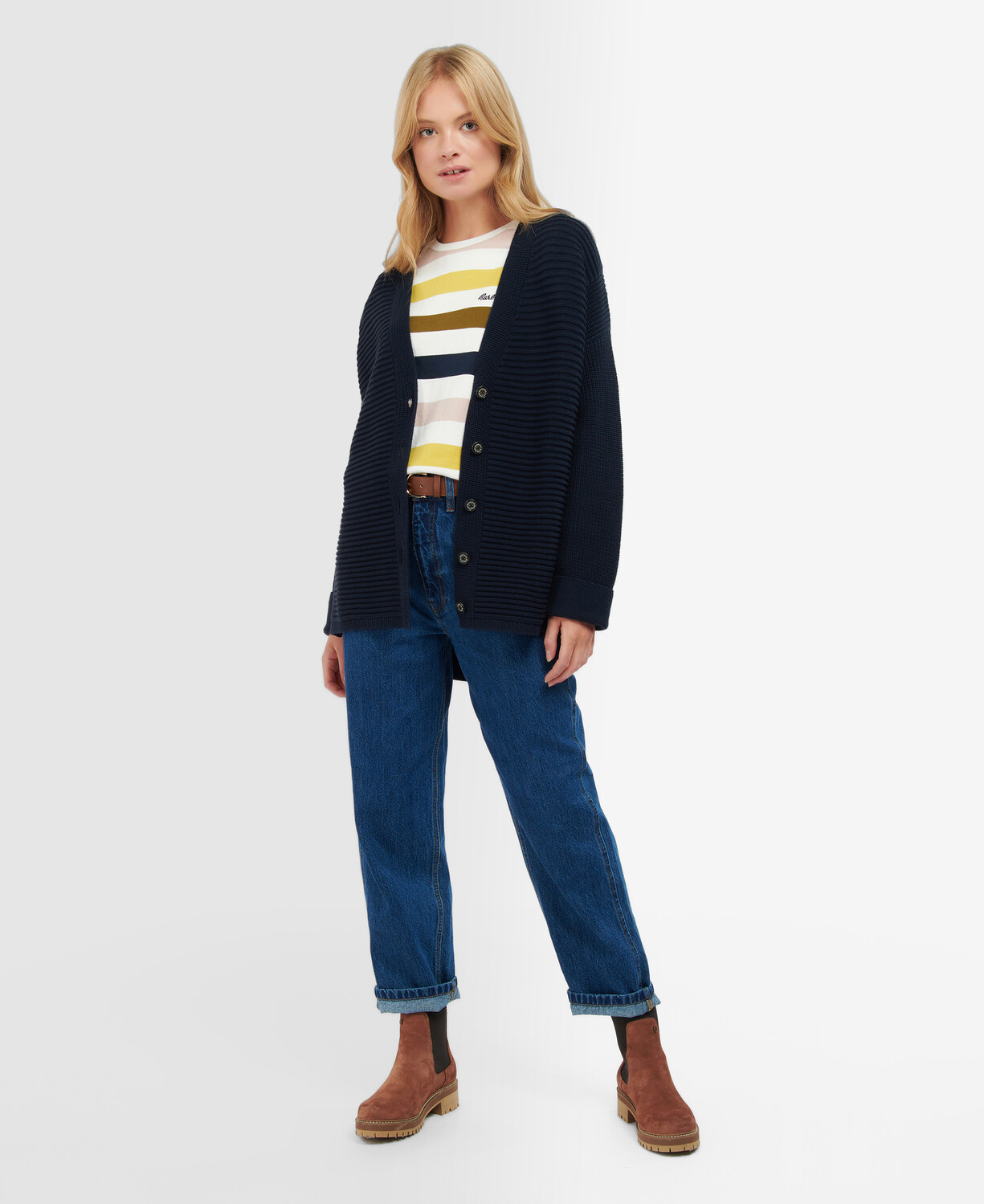 Barbour Stitch Guernsey Button Cardigan