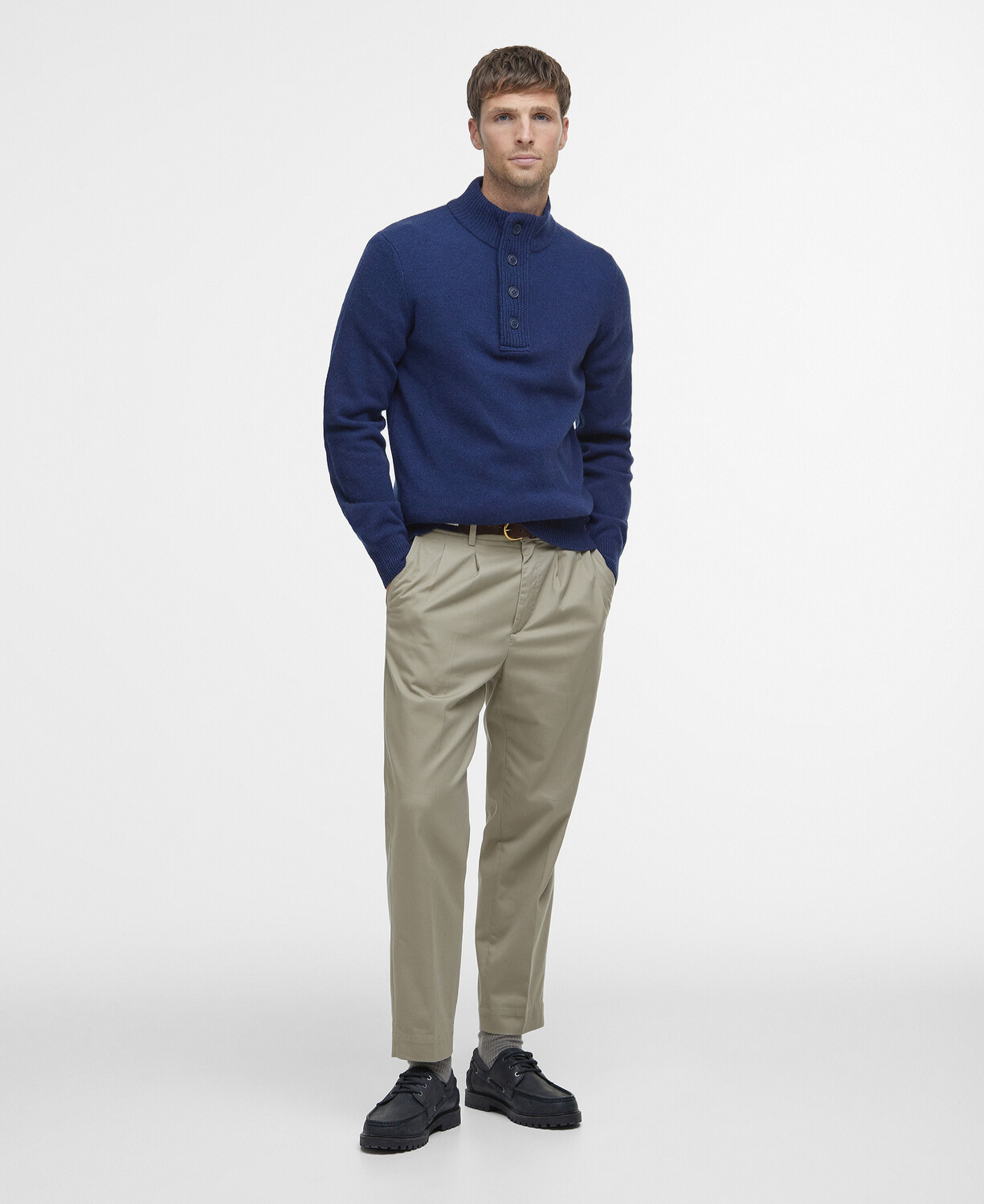 Patch Half Zip Sweater 